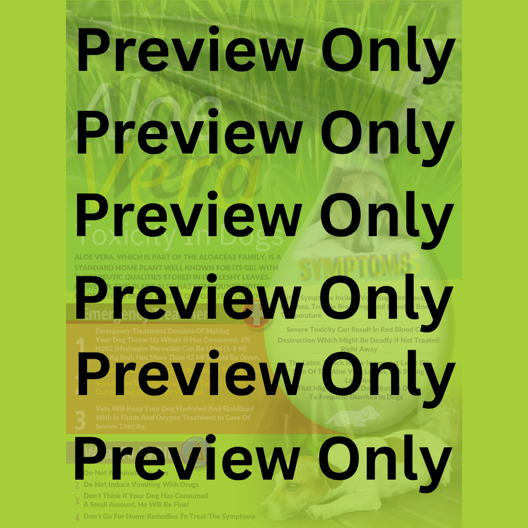 TOXICITY CHART PACK FOR DOGS